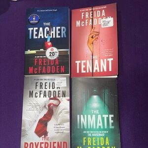 Freida McFadden Book Set - The Teacher, The Tenant, The Boyfriend, The Inmate